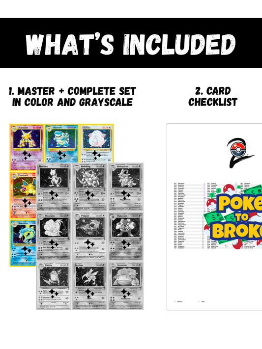 Base: Base Set 2 Binder Printable Master and Complete Set Binder Placeholders + Checklist (Digital Download)