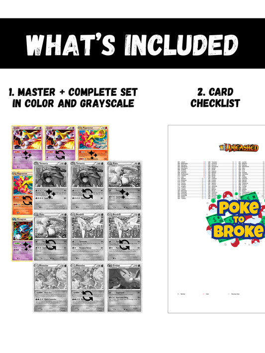 HeartGold & SoulSilver: Unleashed Legendary Treasures Printable Master and Complete Set Binder Placeholders + Checklist (Digital Download)