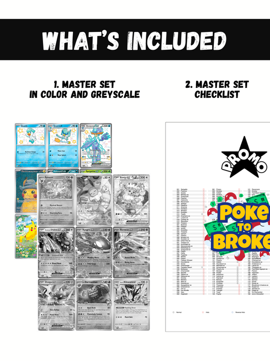 Scarlet & Violet: Promo Cards Printable Master Set Binder Placeholders + Checklist (Digital Download)