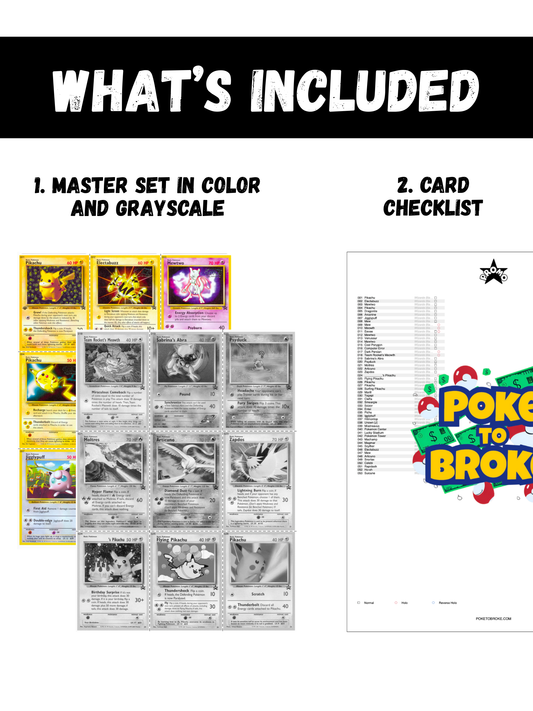 Base: Wizards of the Coast Base Set Promos Printable Master Set Binder Placeholders + Checklist (Digital Download)