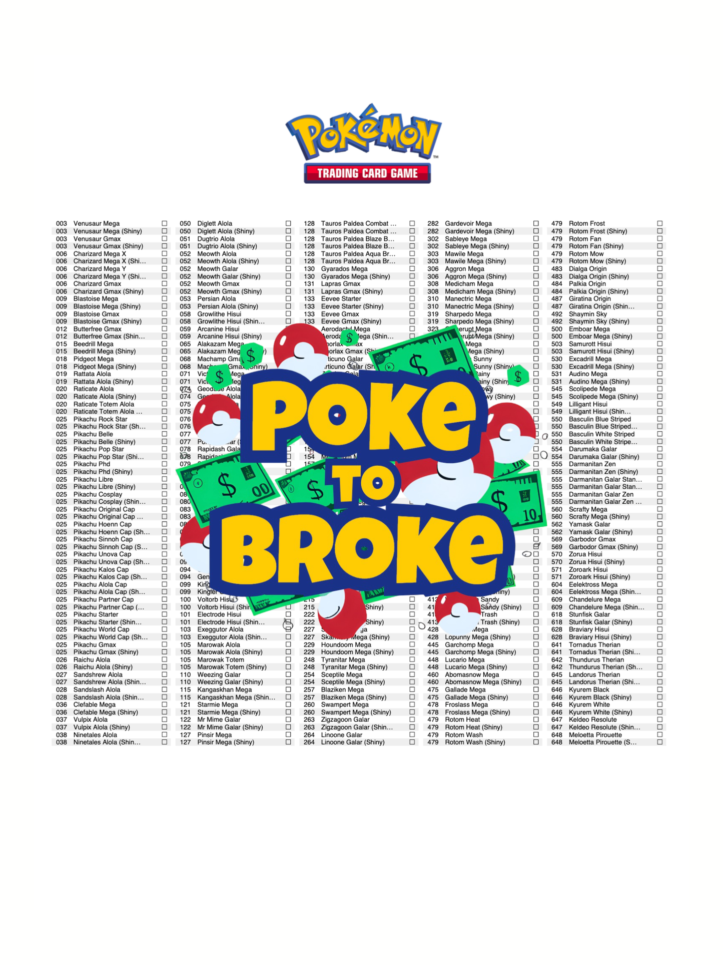 Pokémon Pokédex Add-On: Regional Forms & Shiny Pixel Binder Pages (Digital Download)