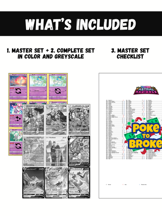 Sword & Shield: Astral Radiance Printable Master and Complete Set Binder Placeholders + Checklist (Digital Download)