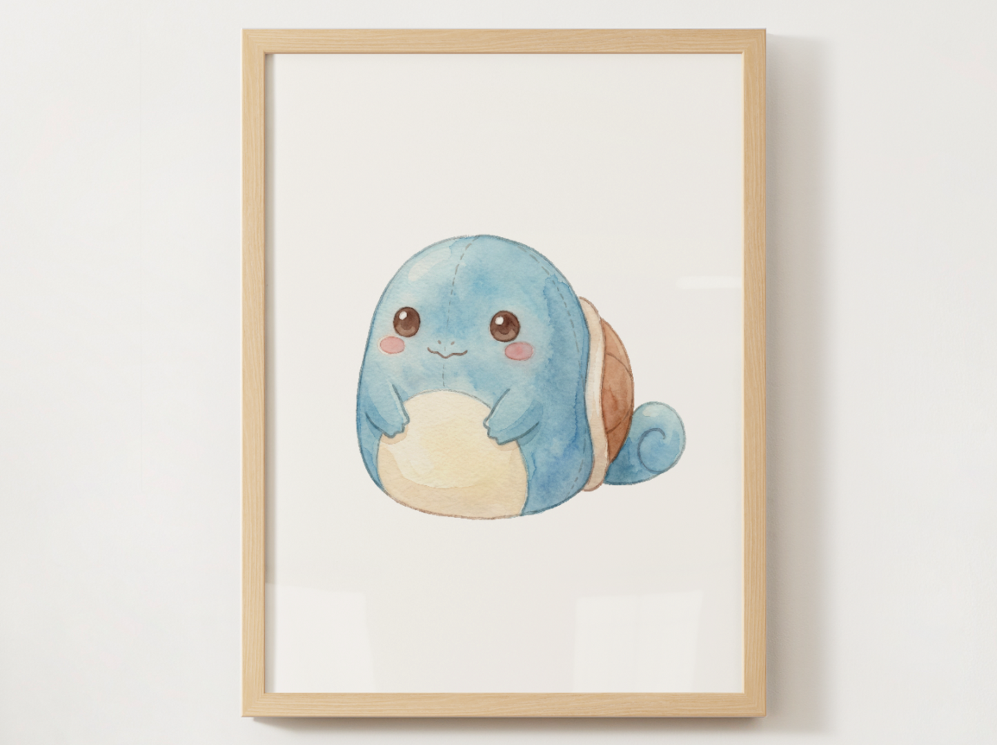 Plush Pillow Pokémon Nursery Wall Art Bundle, 6 Printable Posters, Charmander Chikorita Eevee Pikachu Snorlax Squirtle, Instant Download