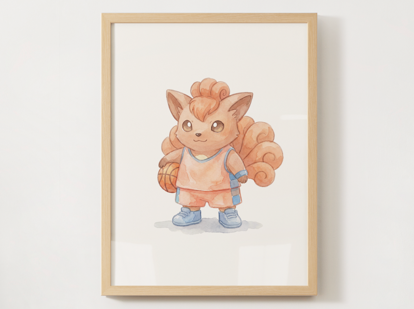 Pokemon Gen 1 Basketball Wall Art Bundle, 9 Printable Posters, Kanto Favorites, Kids Room Decor, Digital Download