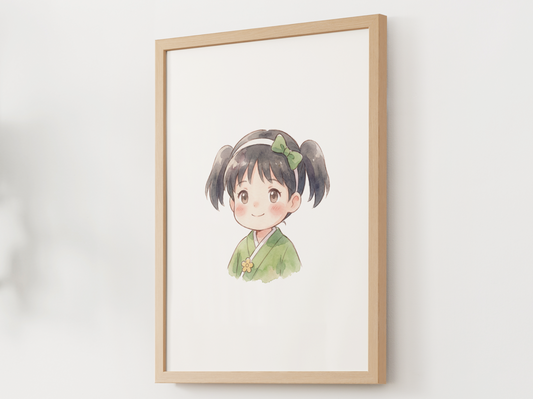 Erika Kanto Trainer Wall Art Printable, Gen 1 Pokémon Poster, Kids Room Decor, Digital Download