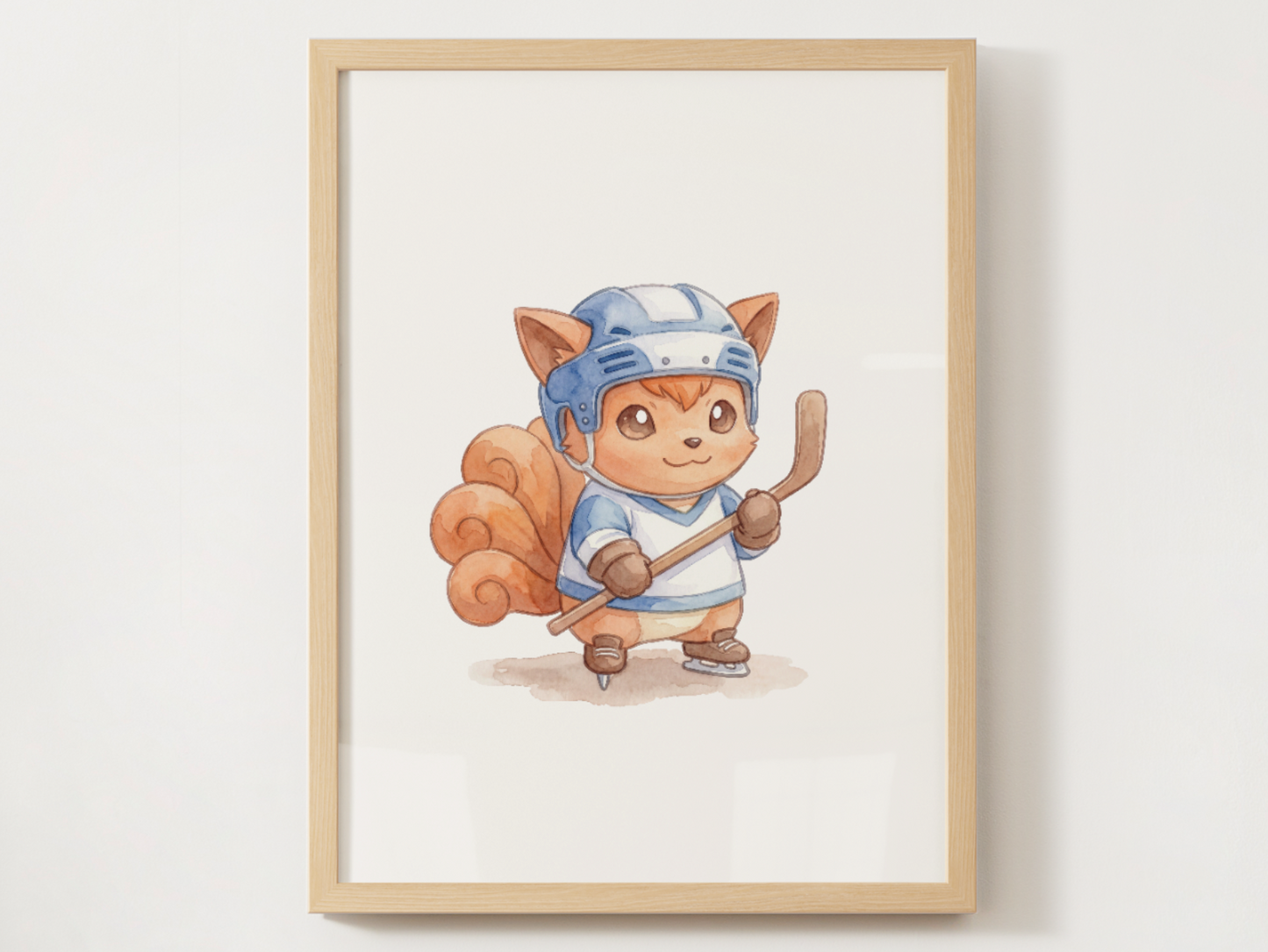 Pokemon Gen 1 Hockey Wall Art Bundle, 9 Printable Posters, Kanto Favorites, Kids Room Decor, Digital Download