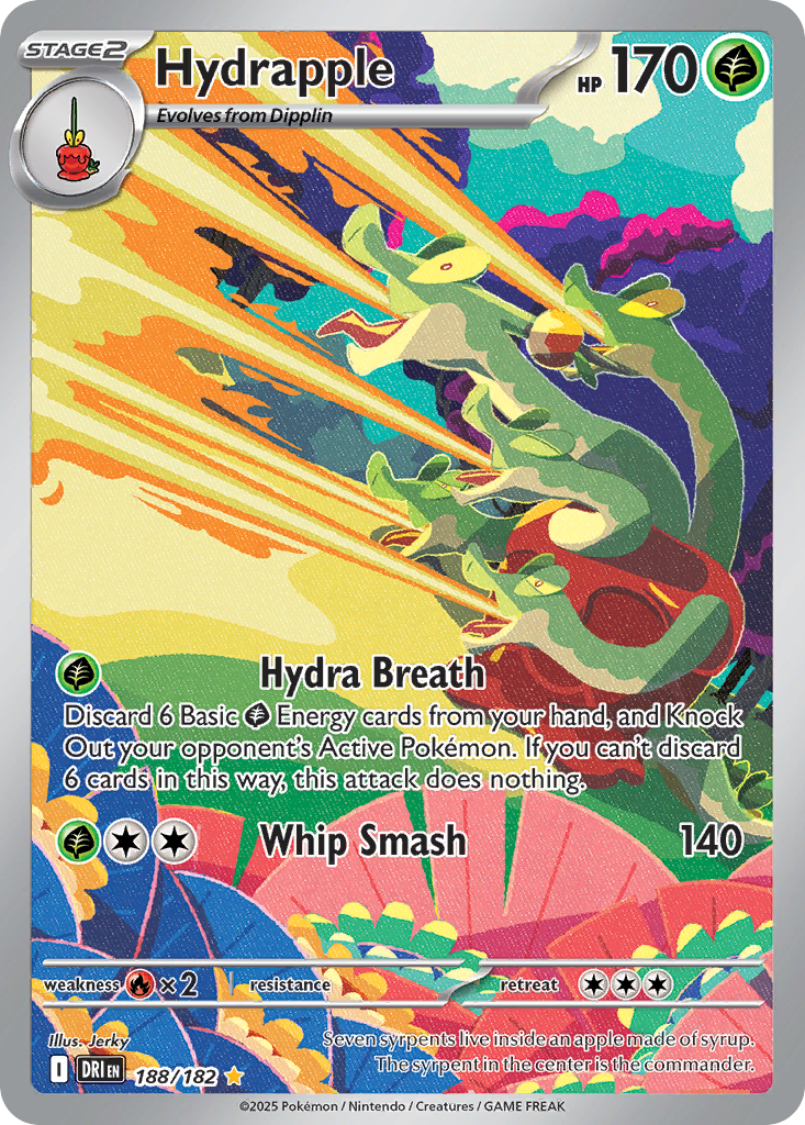 Hydrapple Pokémon Card 188/182 from Destined Rivals