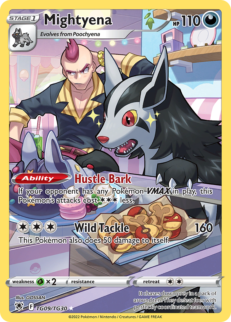 Mightyena Pokémon Card TG09/030 from Astral Radiance Trainer Gallery