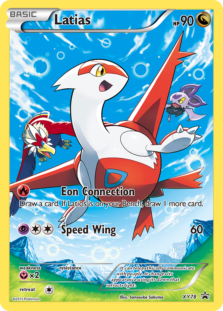 Latias Pokémon Card XY78/211 from XY Black Star Promos