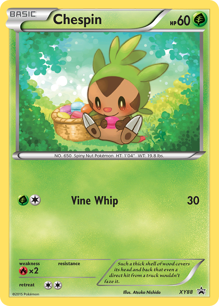Chespin Pokémon Card XY88/211 from XY Black Star Promos