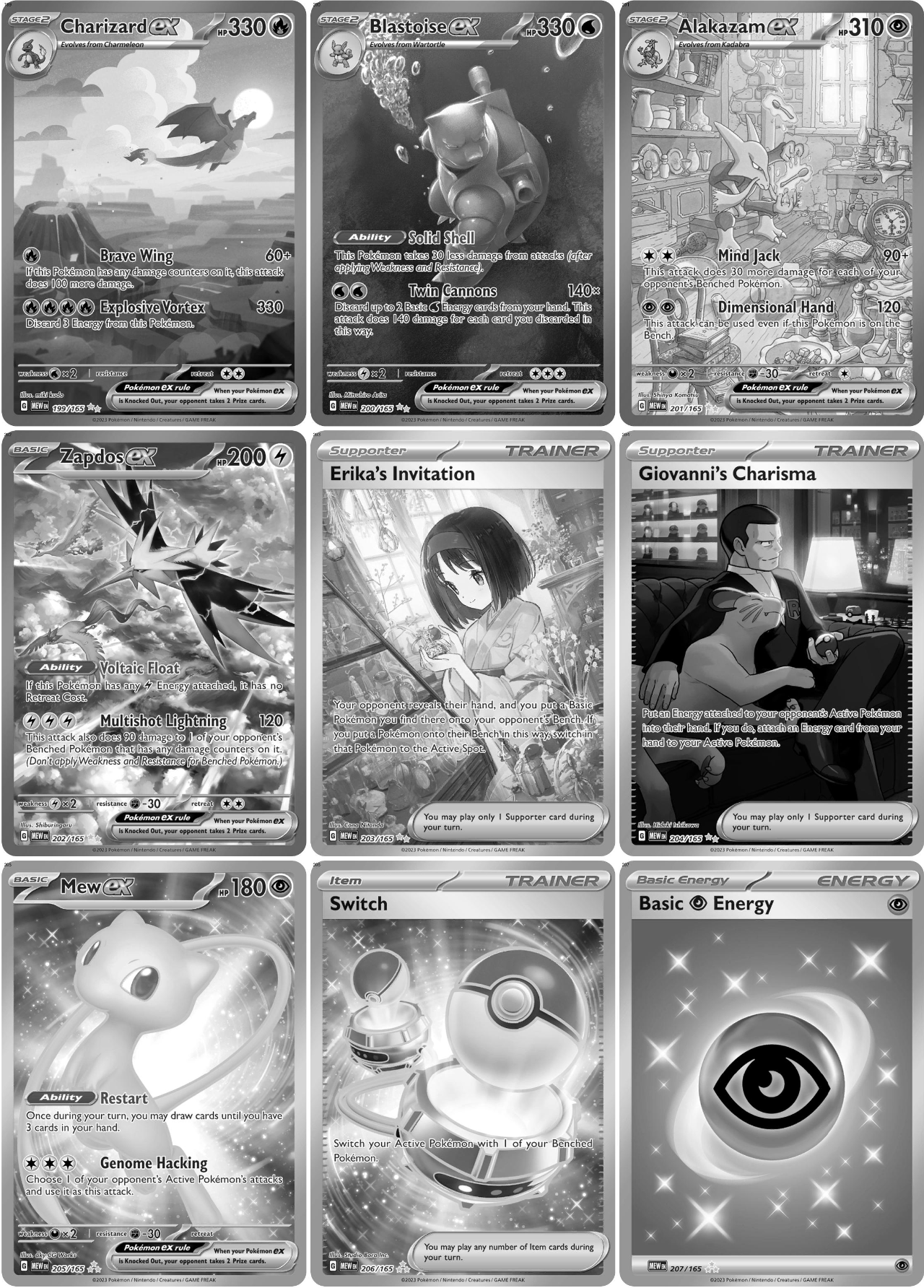 Scarlet & Violet: 151 Printable Master and Complete Set Binder Placeholders + Checklist (Digital Download)