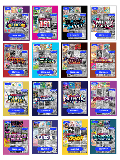 Scarlet and Violet Sets Ultimate Edition: All Scarlet & Violet Master and Complete Sets Binder Placeholders + Checklist (Digital Download)