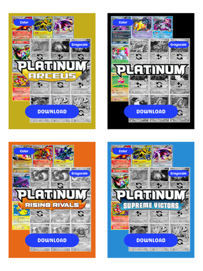 Platinum Sets Ultimate Edition: All Platinum Sets Master and Complete Sets Binder Placeholders + Checklist (Digital Download)