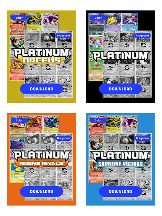 Platinum Sets Ultimate Edition: All Platinum Sets Master and Complete Sets Binder Placeholders + Checklist (Digital Download)