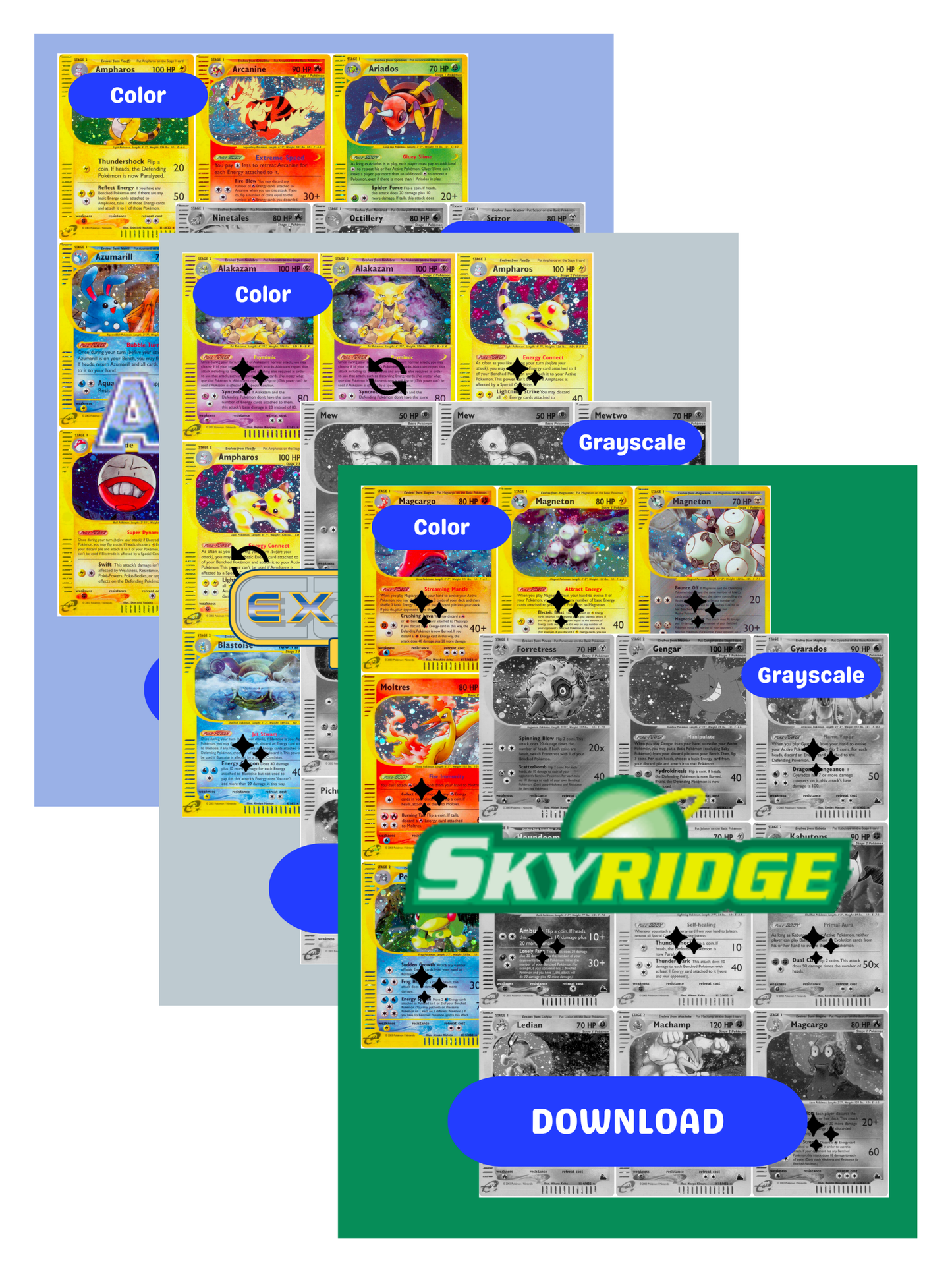 E-Card Sets Ultimate Edition: All E-Card Sets Master and Complete Sets Binder Placeholders + Checklist (Digital Download)