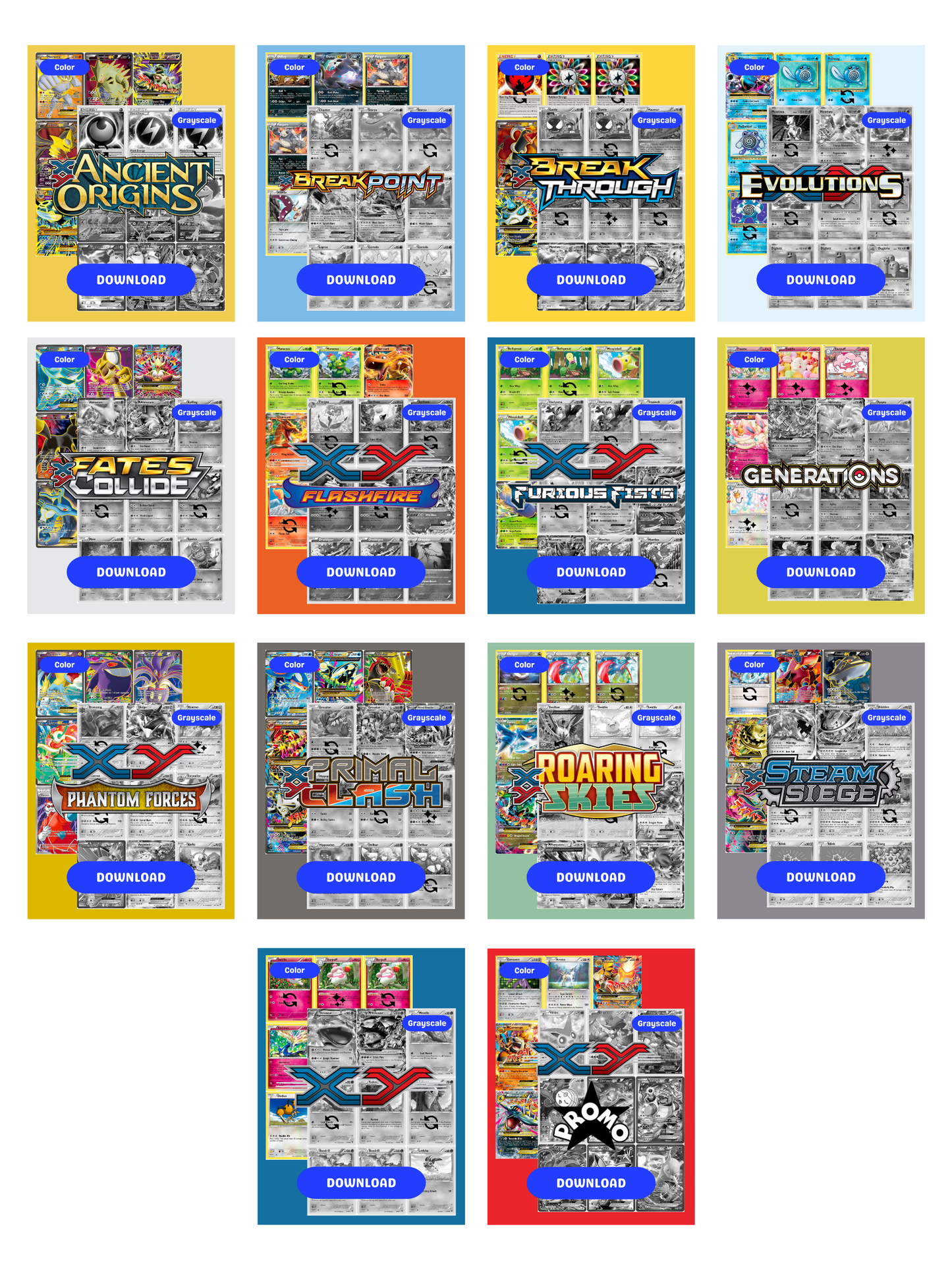 XY Sets Ultimate Edition: All XY Sets Master and Complete Sets Binder Placeholders + Checklist (Digital Download)