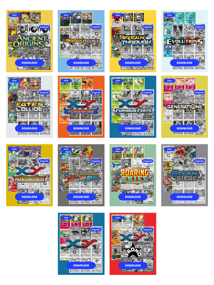 XY Sets Ultimate Edition: All XY Sets Master and Complete Sets Binder Placeholders + Checklist (Digital Download)