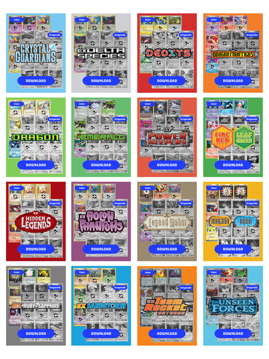 EX Sets Ultimate Edition: All EX Sets Master and Complete Sets Binder Placeholders + Checklist (Digital Download)