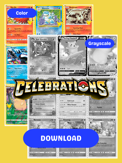 Celebrations Printable Master and Complete Set Binder Placeholders + Checklist (Digital Download)