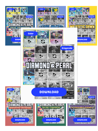 Diamond and Pearl Sets Ultimate Edition: All Diamond & Pearl Master and Complete Sets Binder Placeholders + Checklist (Digital Download)