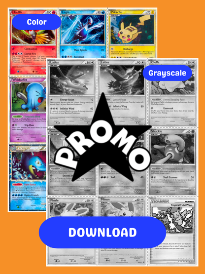 HeartGold & SoulSilver: Promos Printable Master Set Binder Placeholders + Checklist (Digital Download)