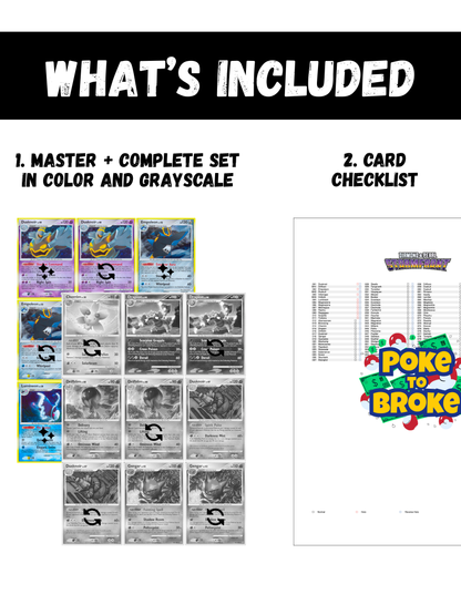 Diamond & Pearl: Stormfront Printable Master and Complete Set Binder Placeholders + Checklist (Digital Download)