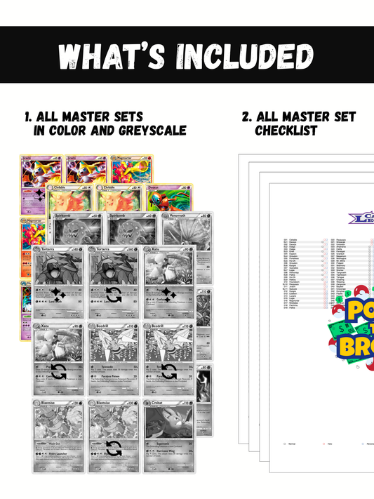 HeartGold & SoulSilver Sets Ultimate Edition: All HGSS Master and Complete Sets Binder Placeholders + Checklist (Digital Download)
