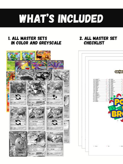 XY Sets Ultimate Edition: All XY Sets Master and Complete Sets Binder Placeholders + Checklist (Digital Download)