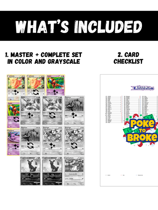 HeartGold & SoulSilver: Call of Legends Printable Master and Complete Set Binder Placeholders + Checklist (Digital Download)