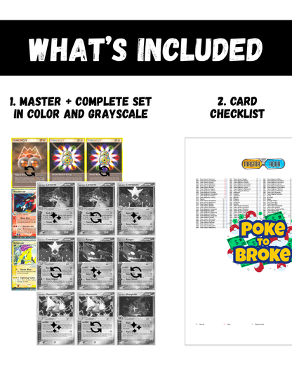 EX: Team Magma vs Team Aqua Printable Master and Complete Set Binder Placeholders + Checklist (Digital Download)