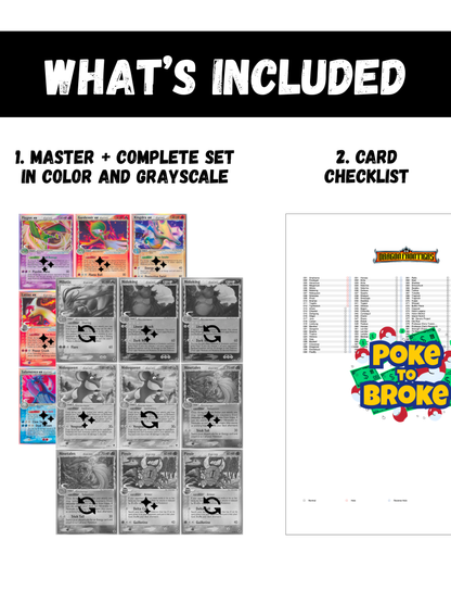 EX: Dragon Frontiers Printable Master and Complete Set Binder Placeholders + Checklist (Digital Download)