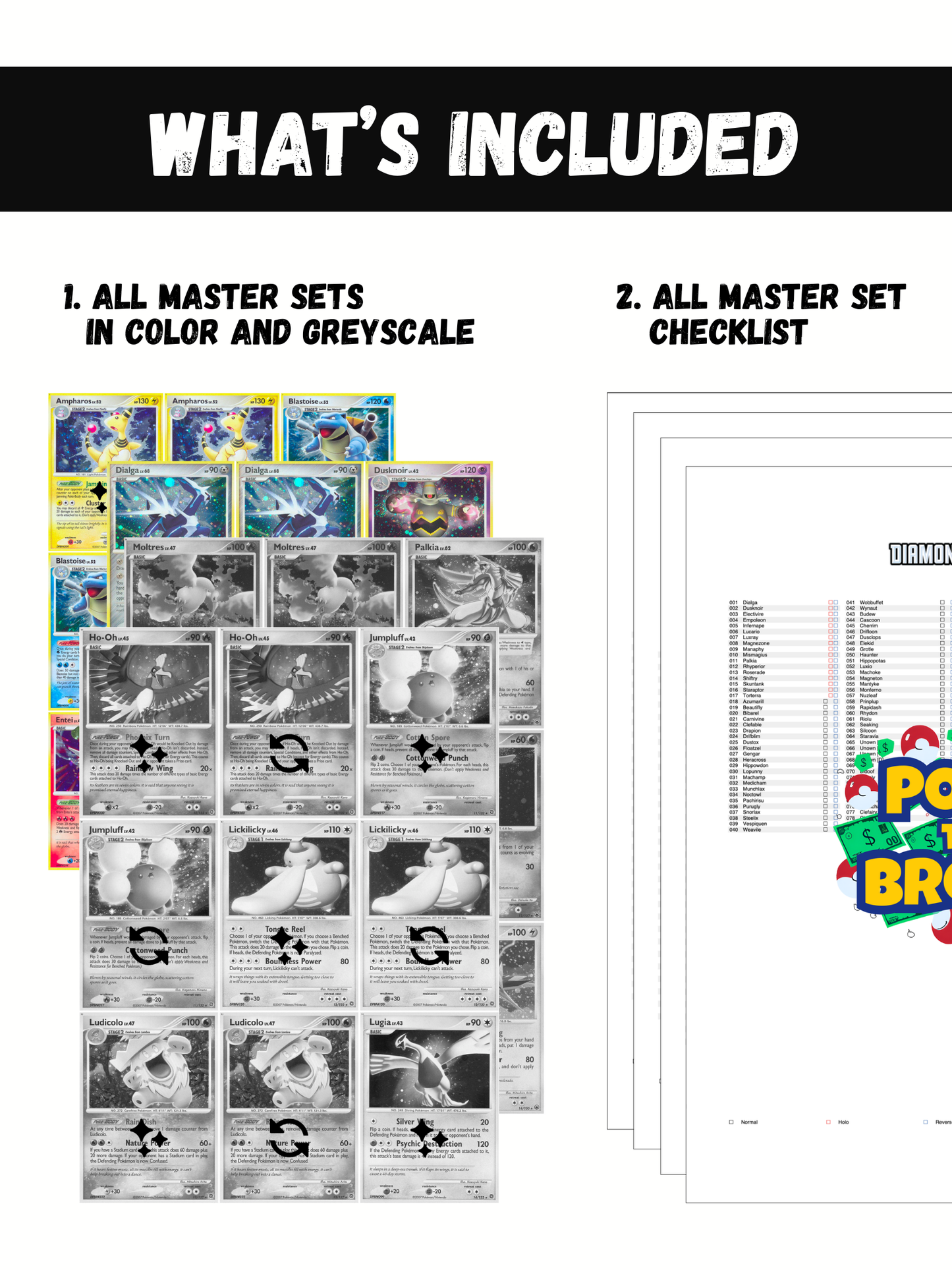 Diamond and Pearl Sets Ultimate Edition: All Diamond & Pearl Master and Complete Sets Binder Placeholders + Checklist (Digital Download)