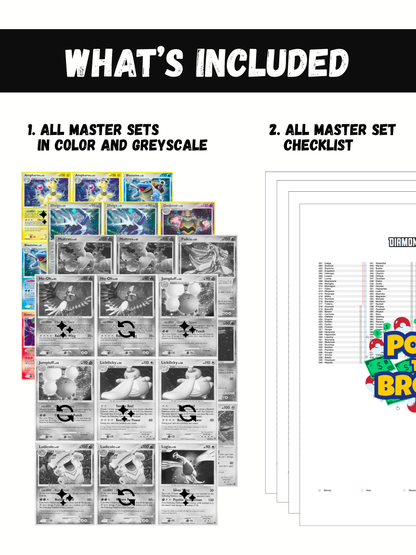 Diamond and Pearl Sets Ultimate Edition: All Diamond & Pearl Master and Complete Sets Binder Placeholders + Checklist (Digital Download)