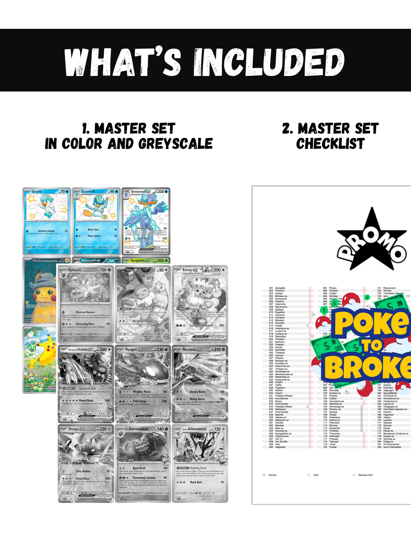 Scarlet & Violet: Promo Cards Printable Master Set Binder Placeholders + Checklist (Digital Download)