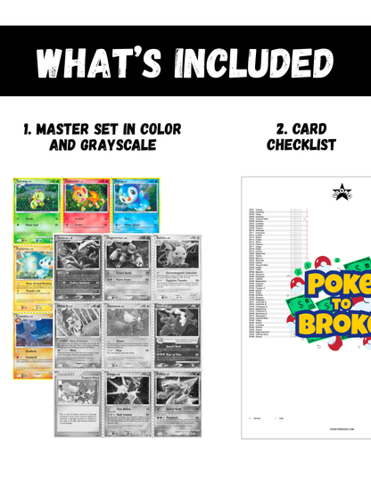 Diamond & Pearl: Promos Printable Master Set Binder Placeholders + Checklist (Digital Download)