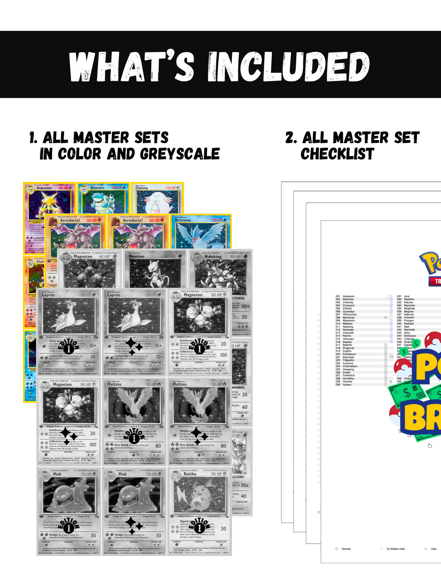 Base Sets Ultimate Edition: All Base Set Master and Complete Sets Binder Placeholders + Checklist (Digital Download)