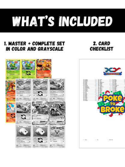 XY: Flashfire Promos Printable Master Set Binder Placeholders + Checklist (Digital Download)