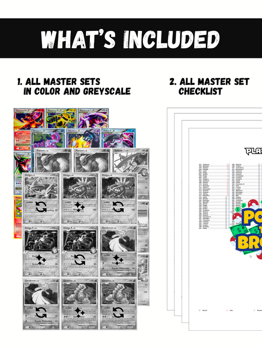 Platinum Sets Ultimate Edition: All Platinum Sets Master and Complete Sets Binder Placeholders + Checklist (Digital Download)