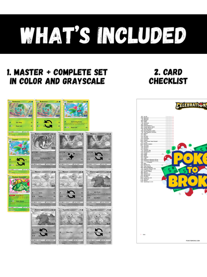 Pokémon GO Printable Master and Complete Set Binder Placeholders + Checklist (Digital Download)