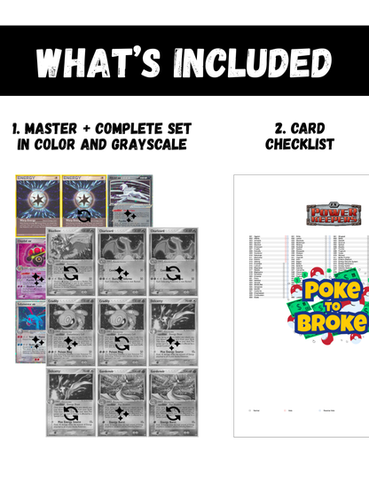 EX: Power Keepers Printable Master and Complete Set Binder Placeholders + Checklist (Digital Download)