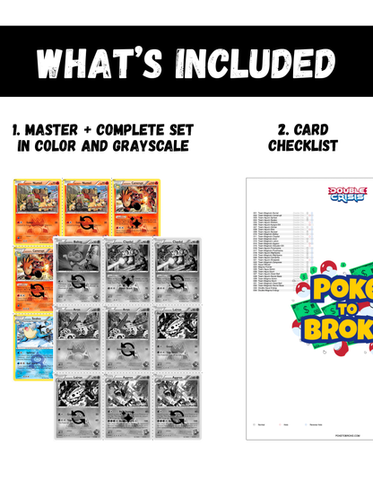 Double Crisis Printable Master and Complete Set Binder Placeholders + Checklist (Digital Download)