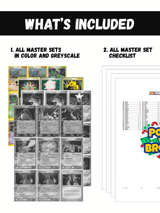 EX Sets Ultimate Edition: All EX Sets Master and Complete Sets Binder Placeholders + Checklist (Digital Download)