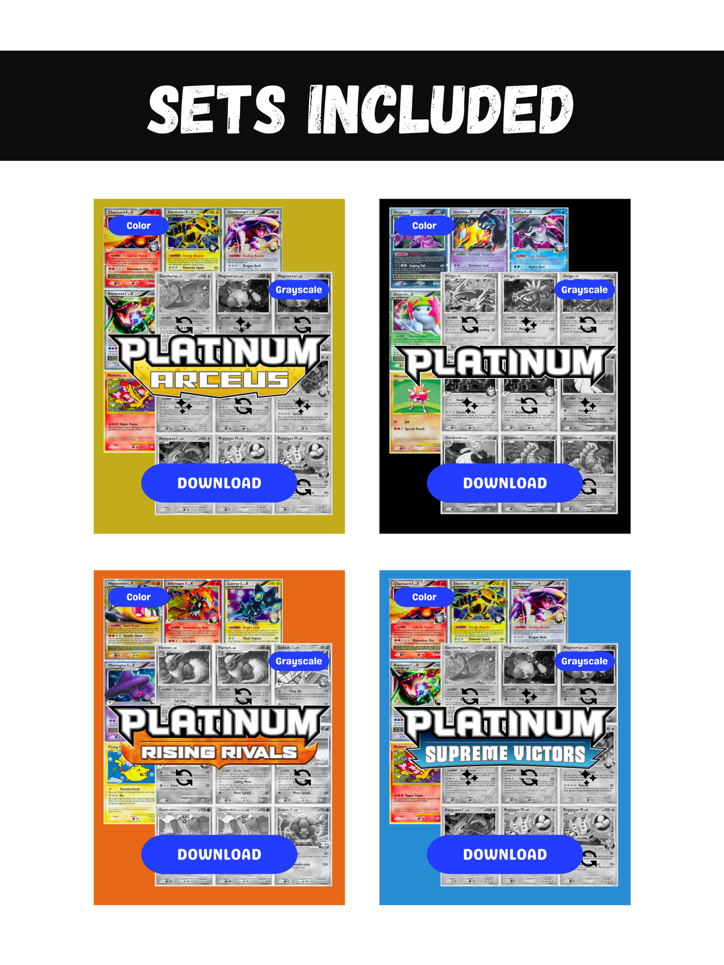 Platinum Sets Ultimate Edition: All Platinum Sets Master and Complete Sets Binder Placeholders + Checklist (Digital Download)