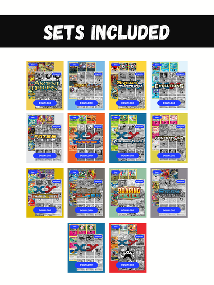 XY Sets Ultimate Edition: All XY Sets Master and Complete Sets Binder Placeholders + Checklist (Digital Download)