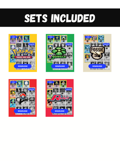 Base Sets Ultimate Edition: All Base Set Master and Complete Sets Binder Placeholders + Checklist (Digital Download)