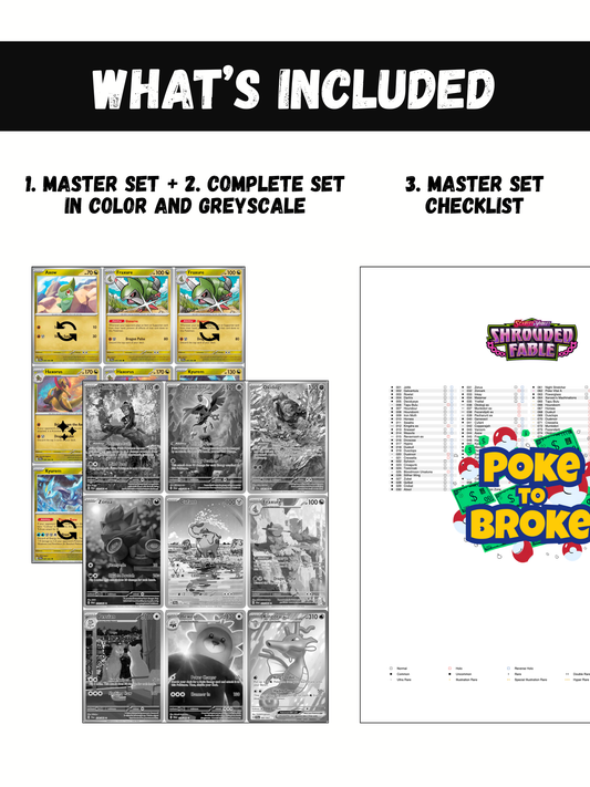 Scarlet & Violet: Shrouded Fable Printable Master and Complete Set Binder Placeholders + Checklist (Digital Download)