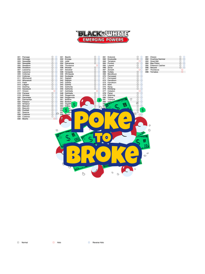 Black & White: Emerging Powers Printable Master and Complete Set Binder Placeholders + Checklist (Digital Download)