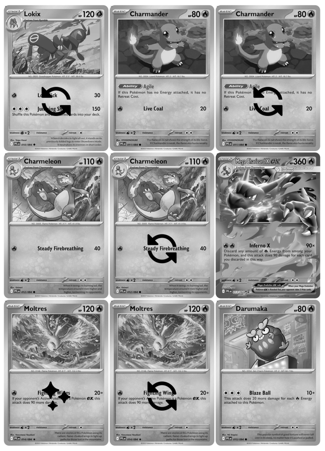 Mega Evolution: Phantasmal Flames Set Printable Master and Complete Set Binder Placeholders + Checklist (Digital Download)