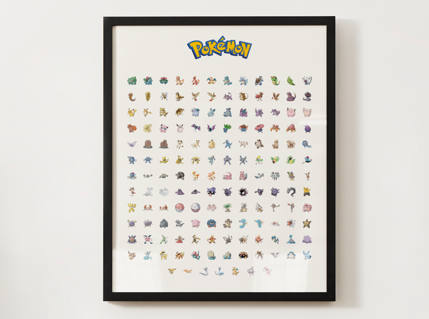 Pokémon Gen 1–9 Pokédex Poster Bundle, Full National Dex Wall Art, Kids Bedroom Decor, Original Artwork Printable Digital Download
