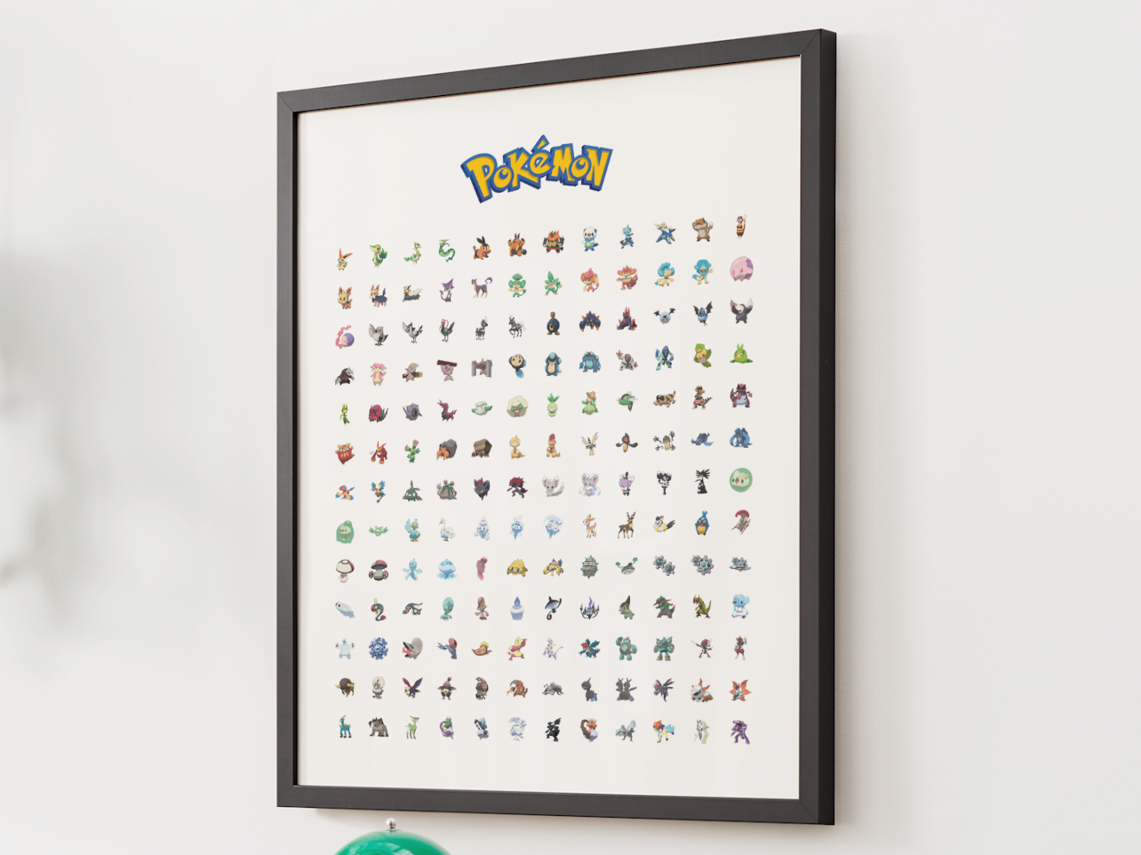 Pokemon Gen 5 Pokedex Poster, Unova Wall Art, Kids Bedroom Decor, Original Artwork Printable Digital Download